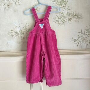Vintage OshKosh B'gosh Corduroy Overalls Vestbak Cotton 24 Months Made in USA